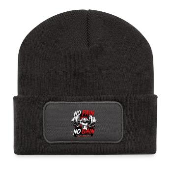 No Pain No Gain Power Lifting - Recycled Patch Beanie - dark grey - Front