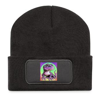 Gecko - Recycled Patch Beanie - dark grey - Front