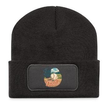 Find Me On The Field - Recycelte Patch Beanie - Dunkelgrau - Vorne