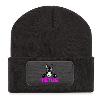 Hartnäckig - Recycelte Patch Beanie - Dunkelgrau - Vorne
