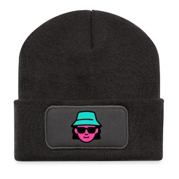 Sonnenbrille Neon Hut Icon - Recycelte Patch Beanie - Dunkelgrau - Vorne