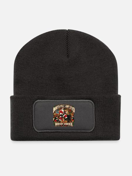 NORDPOL VERSTÄRKT | Soundcheck-Werkstatt - Recycelte Patch Beanie - Dunkelgrau