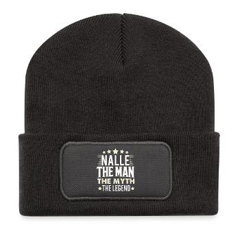 Nalle - Recycled Patch Beanie - dark grey - Front