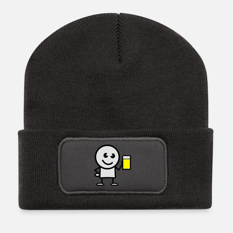 drink - Recycled Patch Beanie - dark grey