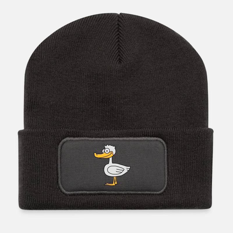 Duck - Recycled Patch Beanie - dark grey