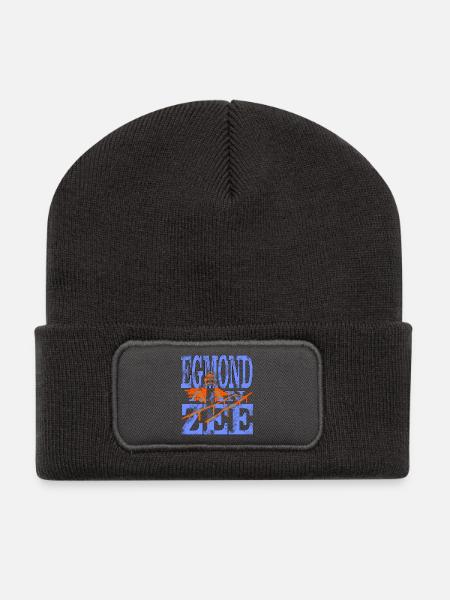 Egmond aan Zee - Recycelte Patch Beanie - Dunkelgrau