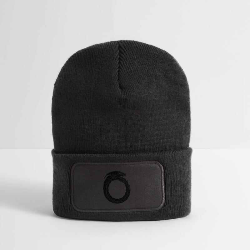 Dragon noir dévoreur Beanie recyclé à patch