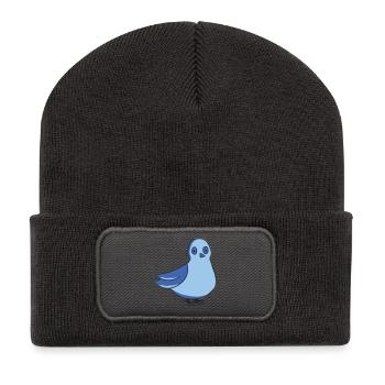 Taube - Recycelte Patch Beanie - Dunkelgrau - Vorne