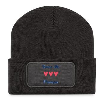 BONNE FÊTE MAMAN. MAMAN. FÊTE DES MÈRES - Beanie recyclé à patch - charbon - Devant