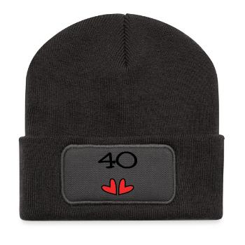ANNIVERSARY. HAPPY BIRTHDAY. HAPPY BIRTHDAY. - Recycled Patch Beanie - dark grey - Front