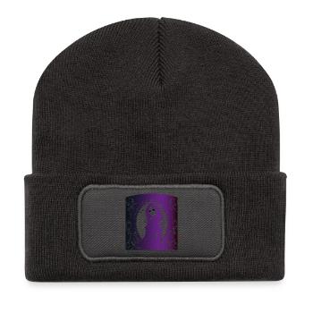 Girl fairy gotic elf depressive brave pwr Halloween - Recycled Patch Beanie - dark grey - Front
