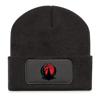 Femme Contemplation profonde - Beanie recyclé à patch - charbon - Devant