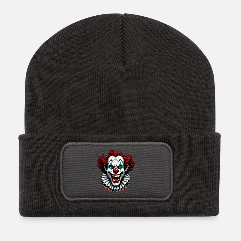 Crazy Clown - Recycled Patch Beanie - dark grey