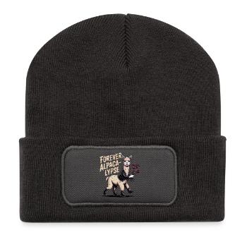 Forever Alpaca-lypse - Recycled Patch Beanie - dark grey - Front