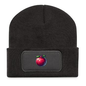 Pomegranate with Bright Modern Patterns - Recycled Patch Beanie - dark grey - Front