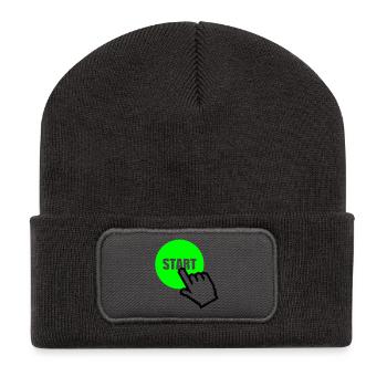 Start - Recycled Patch Beanie - dark grey - Front