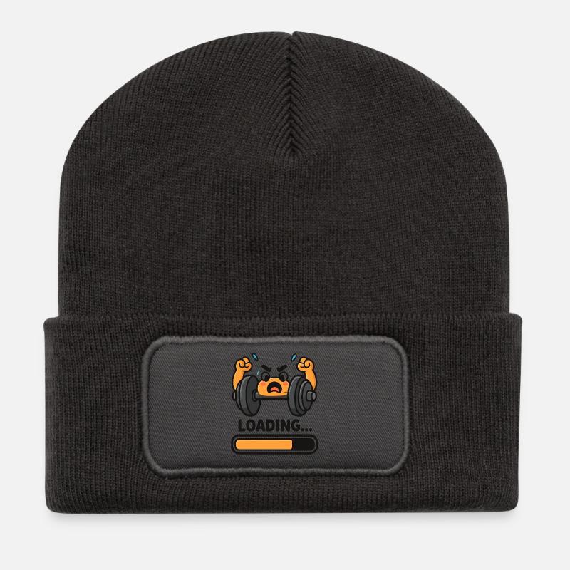 Loading Power Lift Cartoon - Recycled Patch Beanie - dark grey