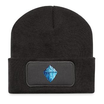 Der Eisberg, mehr als man denkt. - Recycled Patch Beanie - dark grey - Front