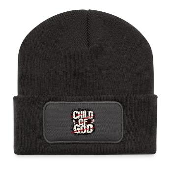 Love Like Jesus Streetwear - Recycelte Patch Beanie - Dunkelgrau - Vorne