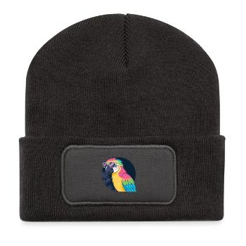 Rainbow Parrot Sunglasses - Recycled Patch Beanie - dark grey - Front