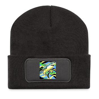 Hai - Recycelte Patch Beanie - Dunkelgrau - Vorne