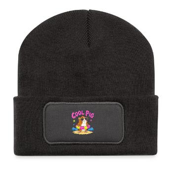 Cool Cobaye Lunettes d’Été - Beanie recyclé à patch - charbon - Devant