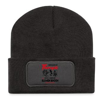 Florist Florist Florist Flower seller Profession - Recycled Patch Beanie - dark grey - Front