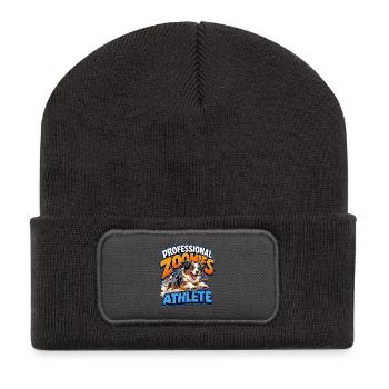 Australian Shepherd - Recycelte Patch Beanie - Dunkelgrau - Vorne