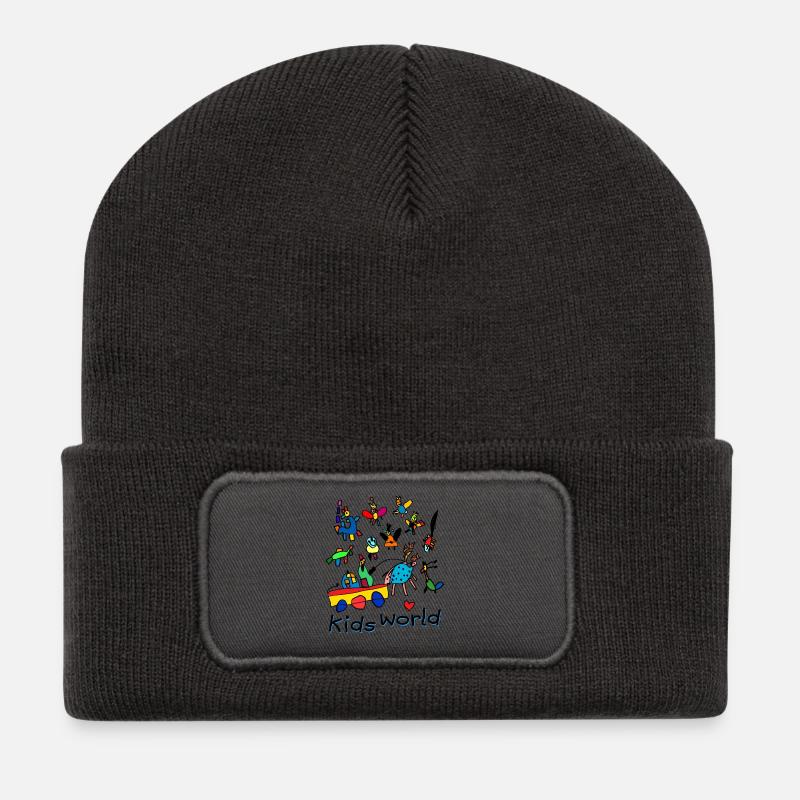 Kids World II - Recycled Patch Beanie - dark grey