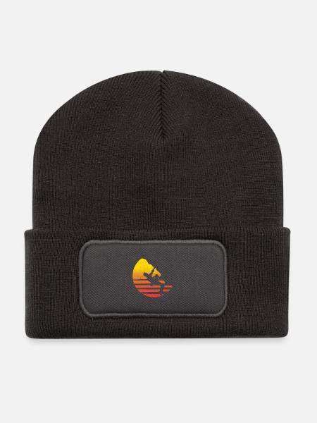 Klettern - Recycelte Patch Beanie - Dunkelgrau