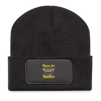 Zahnspange stolz Zähne Zahn Braces jugend Zahnarzt - Recycelte Patch Beanie - Dunkelgrau - Vorne