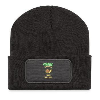 Snail Running Team - Snail - Gift - Recycled Patch Beanie - dark grey - Front