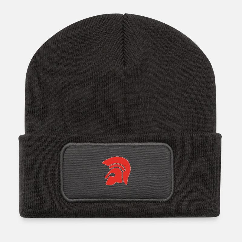 Trojan Skinhead 1969 Skins Punks Oi Shirt - Recycelte Patch Beanie - Dunkelgrau