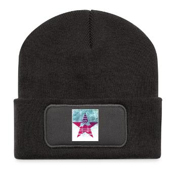 Coeur de Flamingo - Beanie recyclé à patch - charbon - Devant