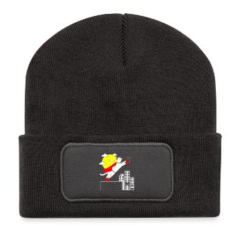 Cute Cat Meow Kitty Cats Gift Pet - Recycled Patch Beanie - dark grey - Front