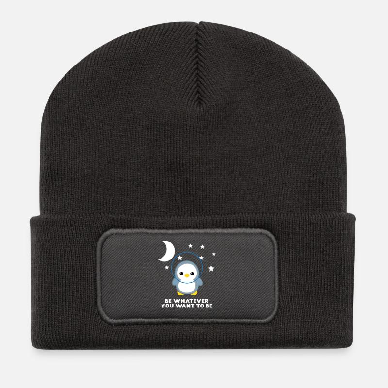 Penguin - Penguins - Penguin Motive - Be Yourself - Recycled Patch Beanie - dark grey