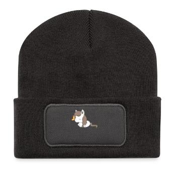 Pferd - Pferde T-Shirt - Pferde - Schmetterling - Recycelte Patch Beanie - Dunkelgrau - Vorne