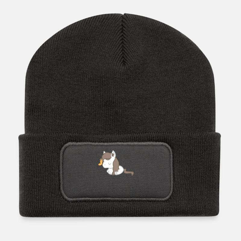 Pferd - Pferde T-Shirt - Pferde - Schmetterling - Recycelte Patch Beanie - Dunkelgrau