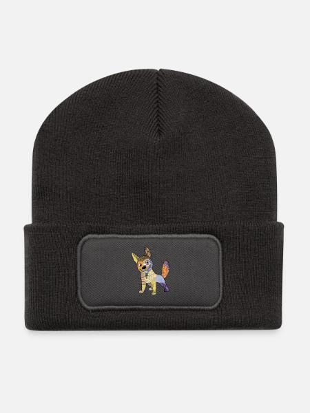 Strassenköter - Recycelte Patch Beanie - Dunkelgrau