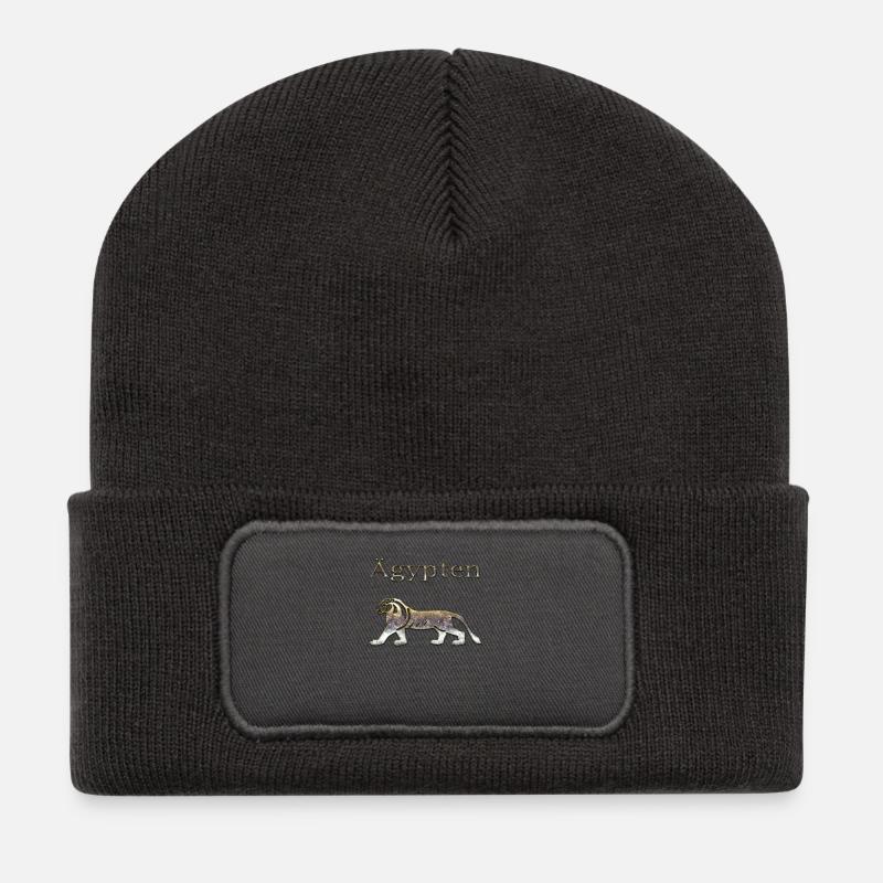 Ägypten 66 - Recycelte Patch Beanie - Dunkelgrau
