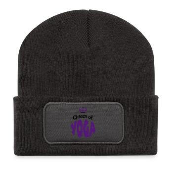 yoga - Beanie recyclé à patch - charbon - Devant
