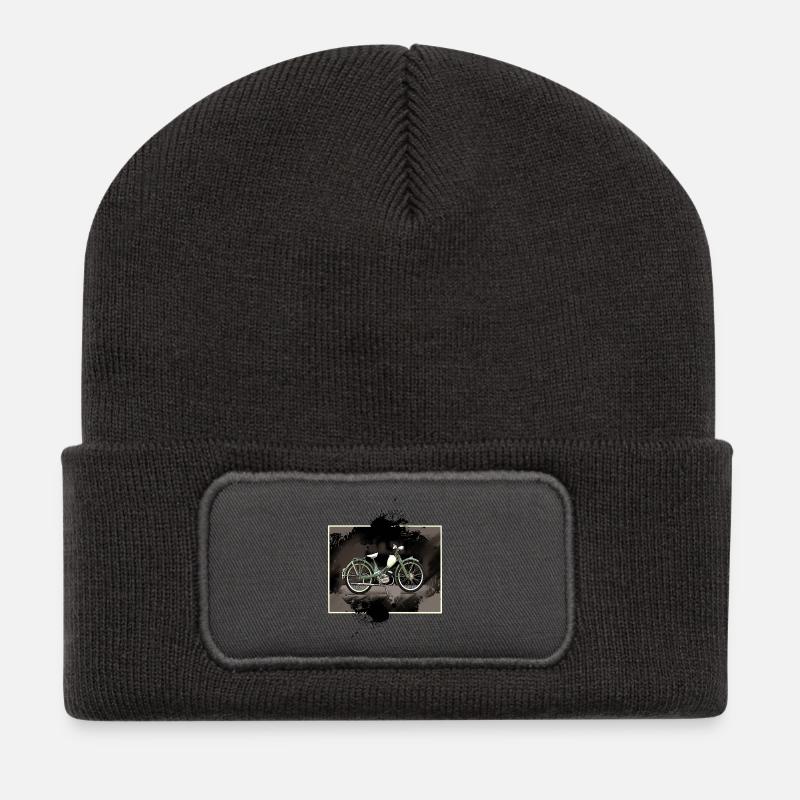 Moped - Recycelte Patch Beanie - Dunkelgrau