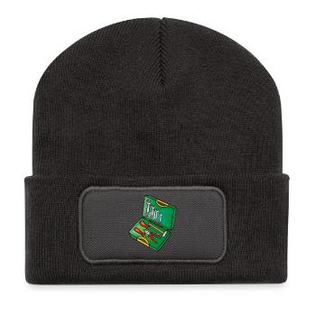 Boîte à outils | toolbox - Beanie recyclé à patch - charbon - Devant