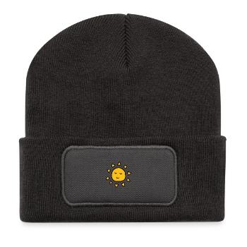 beach summer sun 2020 - Beanie recyclé à patch - charbon - Devant