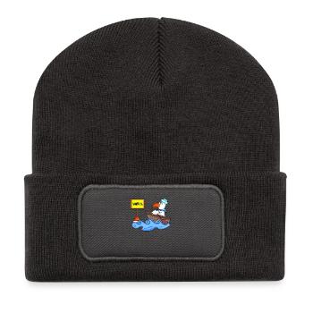 Hamburg Seemann Möwe Seemöwe Boot Kapitän Meer - Recycelte Patch Beanie - Dunkelgrau - Vorne