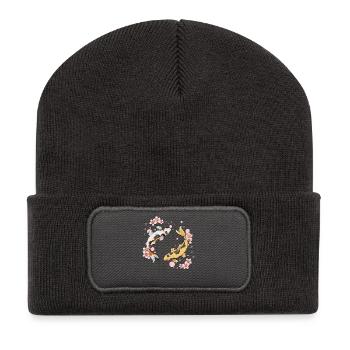 Kois Fish - Recycled Patch Beanie - dark grey - Front