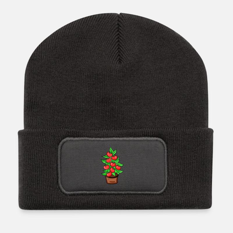 Tomaten Gewächshaus Garten Gärtner - Recycelte Patch Beanie - Dunkelgrau