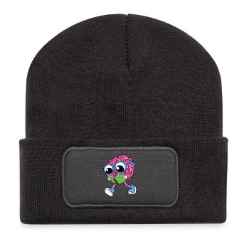 Brain on reading - Recycled Patch Beanie - dark grey - Front