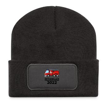Kindergarten - Ich bin jetzt ein Kindergartenkind - Recycelte Patch Beanie - Dunkelgrau - Vorne