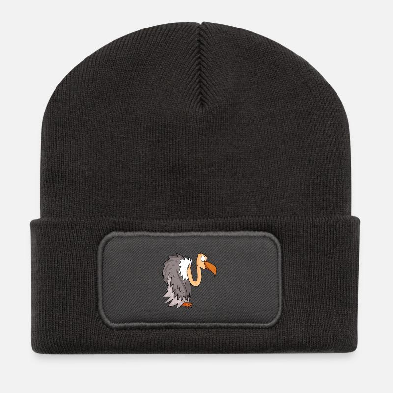 Geier - Recycelte Patch Beanie - Dunkelgrau